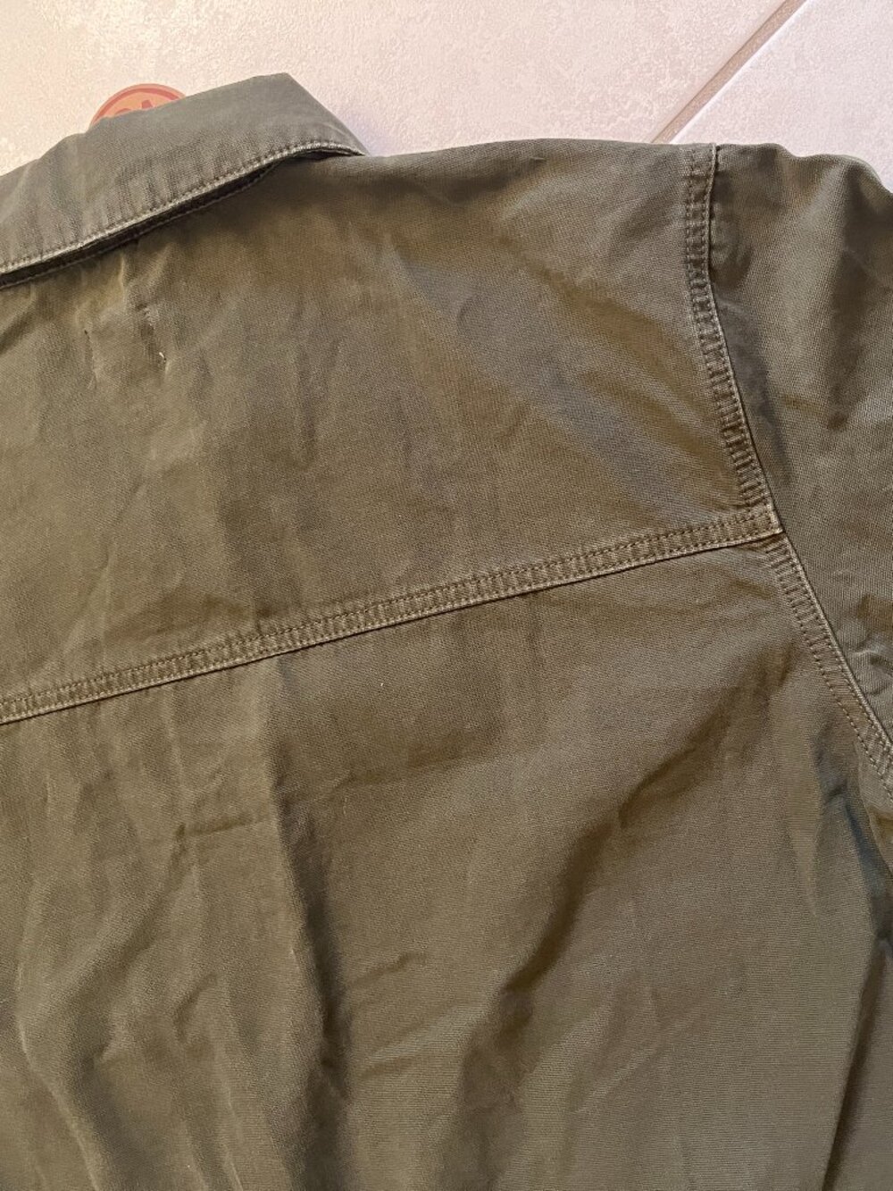 Driftwood Olive Green Floral Embroidered NWT Utility Jacket, Size: L - Picture 11 of 13